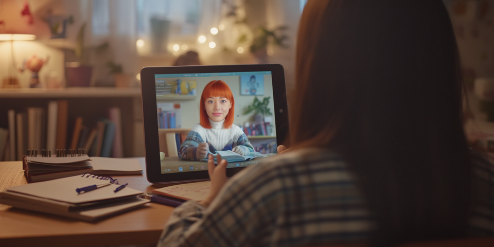Digital learning and education imagery