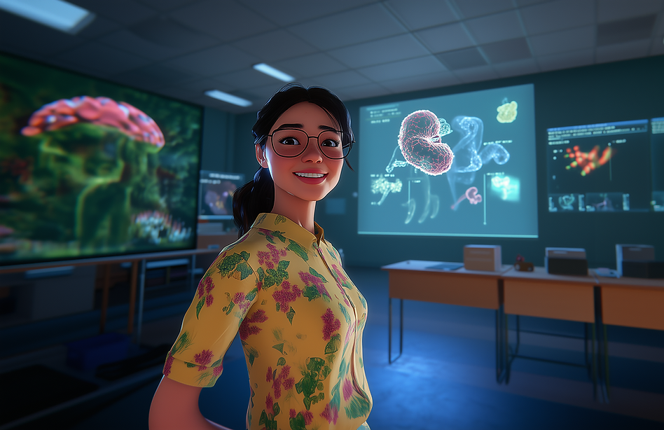 Virtual Reality (VR) Learning Modules illustration from Mimic Education
